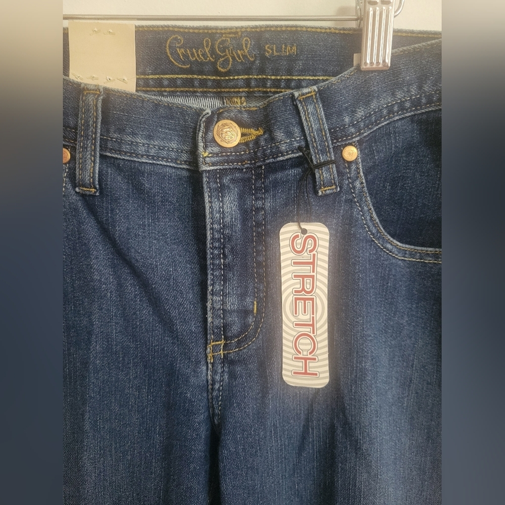NWT-Women's Cruel Girl Slim Blue Jeans Sz 9 Long - Picture 2 of 5